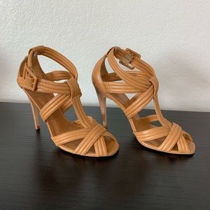 Tory Burch | Royal Tan Caged Strap Heel Size 9.5